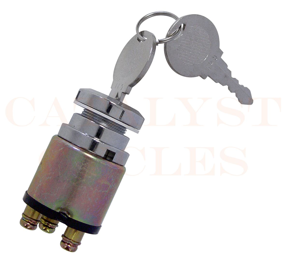 CHROME 3 POSITION IGNITION SWITCH FOR HARLEY FX, FXR, SPORTSTER