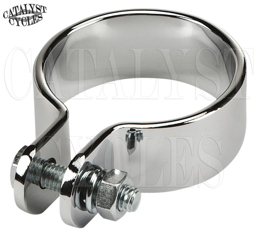Chrome 1.75" Exhaust Clamp Motorcycle Exhaust Clamp 13/4" Muffler Clamp eBay