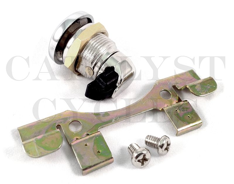 Chrome Fuel Door Push Button Harley Gas Tanks Touring Model Fuel Door