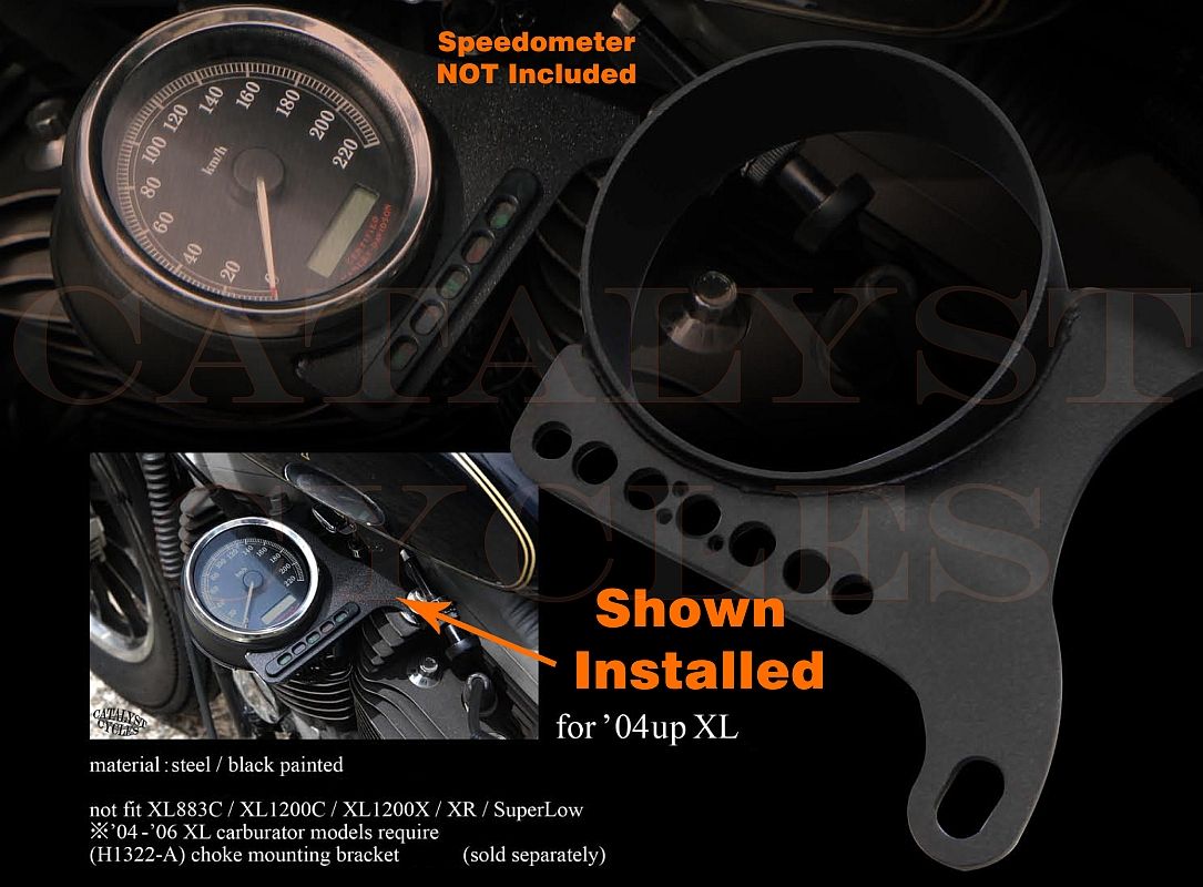 SPORTSTER CHOKE RELOCATION BRACKET FOR HARLEY SPORTY CHOKE KNOB BRACKET