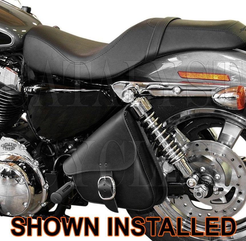 Willie & Max Leather Swingarm Bag for HarleyDavidson Sportster