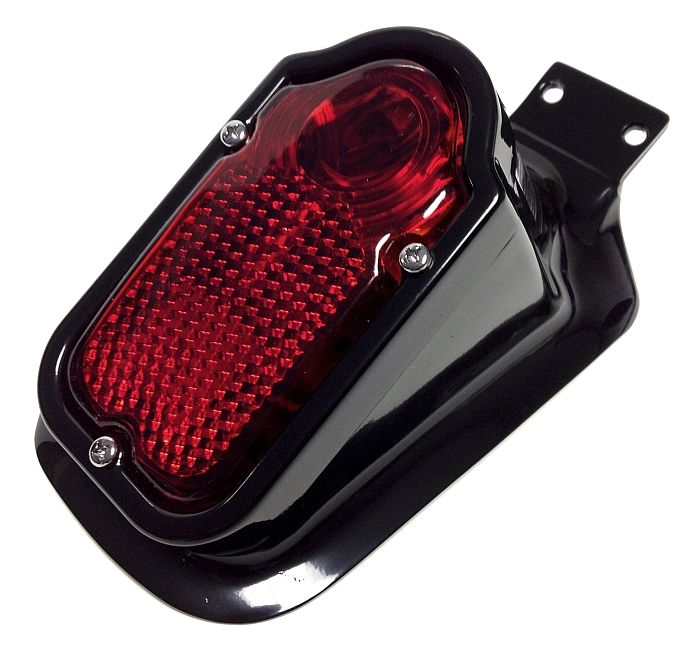 BLACK TOMBSTONE TAILLIGHT ASSEMBLY VINTAGE TOMBSTONE TAIL LIGHT HARLEY