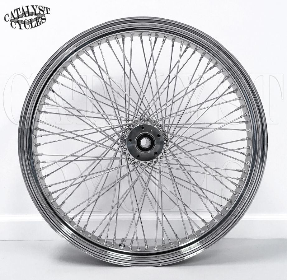 23" CHROME WHEEL 200007 HARLEY 80 SPOKE WHEEL & BILLET HUB 23" x 3.5