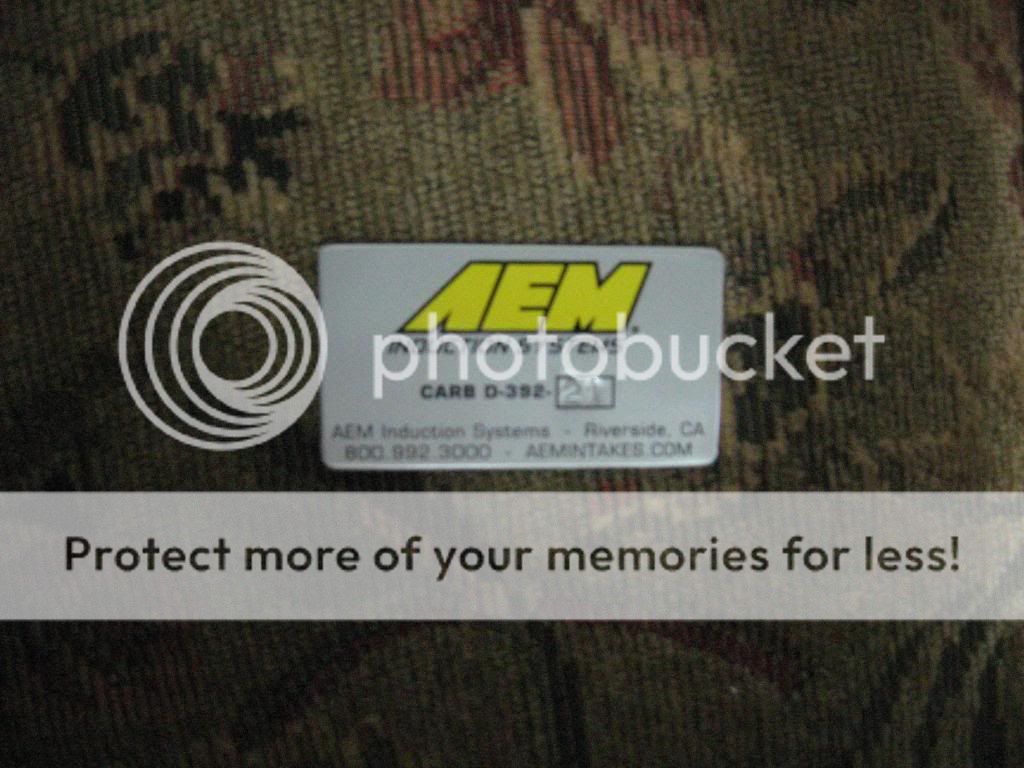 WTB CAR'B LEGAL INTAKE STICKER!!!!!!!!!!!!! HondaTech Honda Forum Discussion